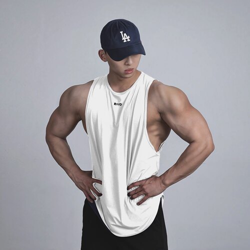 Light Weight男士健身速干背心训练透气弹力舒适吸湿无袖坎肩上衣 - 图0