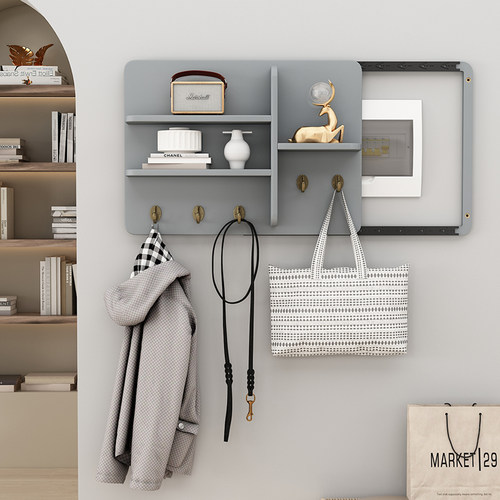 电表箱遮挡装饰画衣帽钩免打孔网红空开遮丑神器配电箱挂画置物架 - 图1