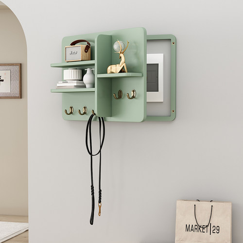 电表箱遮挡装饰画衣帽钩免打孔网红空开遮丑神器配电箱挂画置物架 - 图2