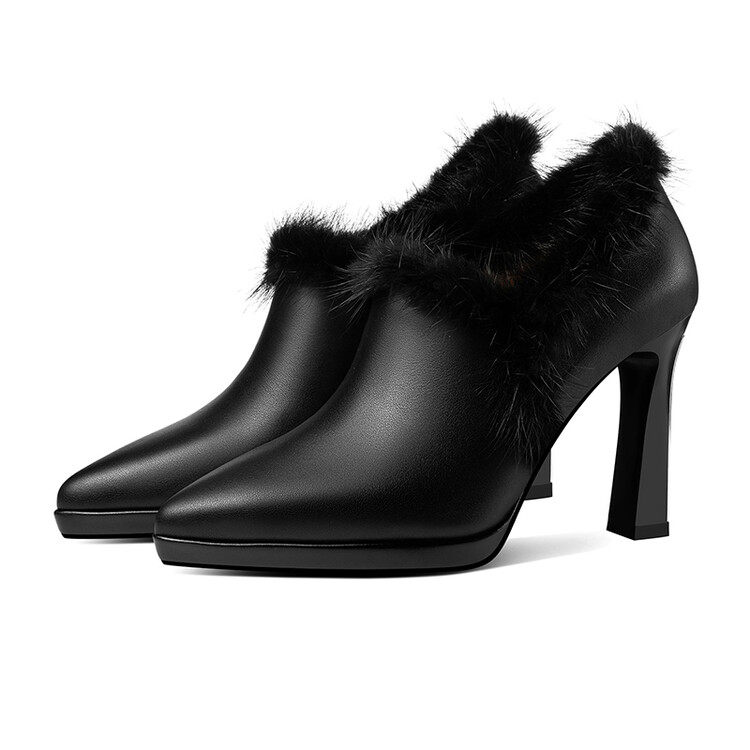 2025秋冬新款白色气质尖头高跟鞋女性感防水台深口单鞋不累脚,淘宝优惠券,粉丝福利购,淘宝优惠卷