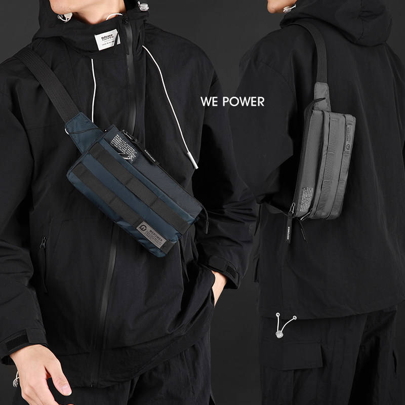 艾乐新款轻便胸包防水尼龙布多层小挎包运动休闲手机包包男士腰包,淘宝优惠券,粉丝福利购,淘宝优惠卷