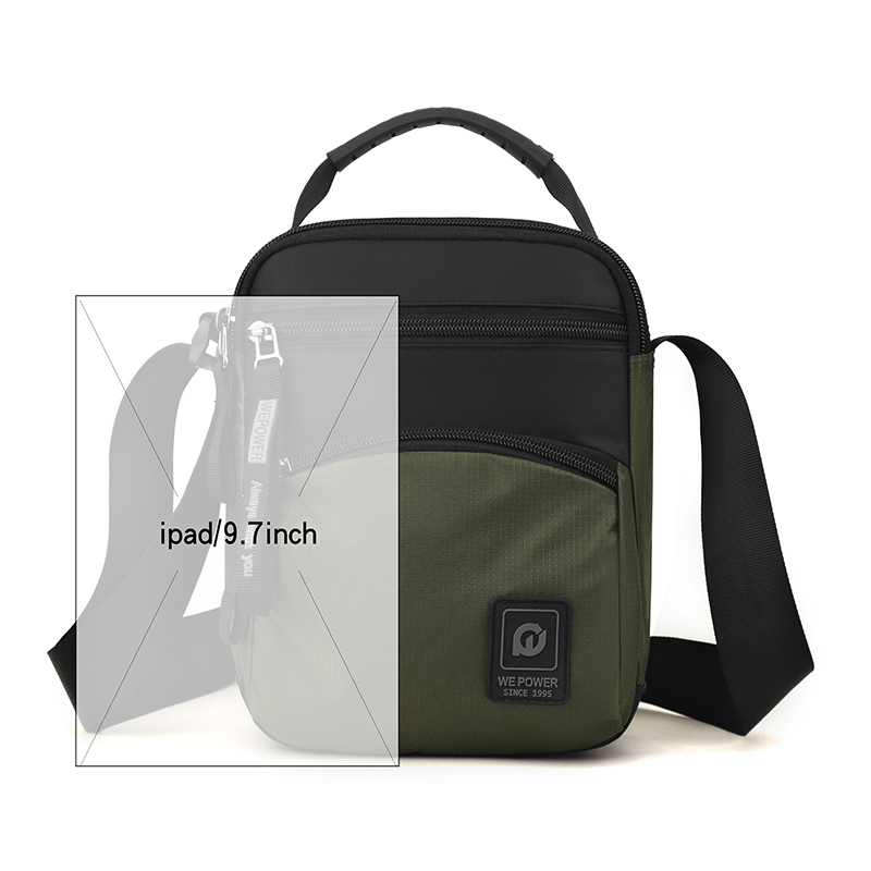 差旅便携手提包新款户外斜挎包男运动休闲男单肩包多功能潮流小包 - 图0