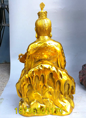 手工桌面招财人物摆件黄铜器