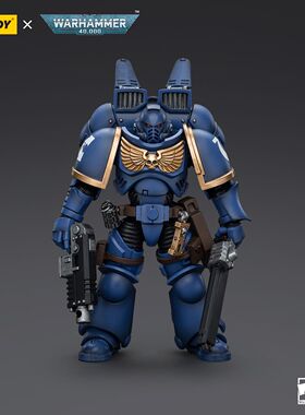 JOYTOY暗源战锤40K极限战士跳跃背包队长仲裁者三人组1:18兵人男