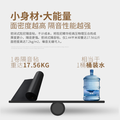 声博士 高分子阻尼隔音毡卧室家用吊顶隔音材料KTV墙面天花隔音毯 - 图0