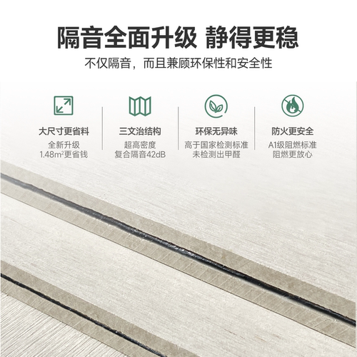 声博士阻尼隔音板家用环保降噪复合毡超强消音棉墙体卧室吊顶墙面-图2