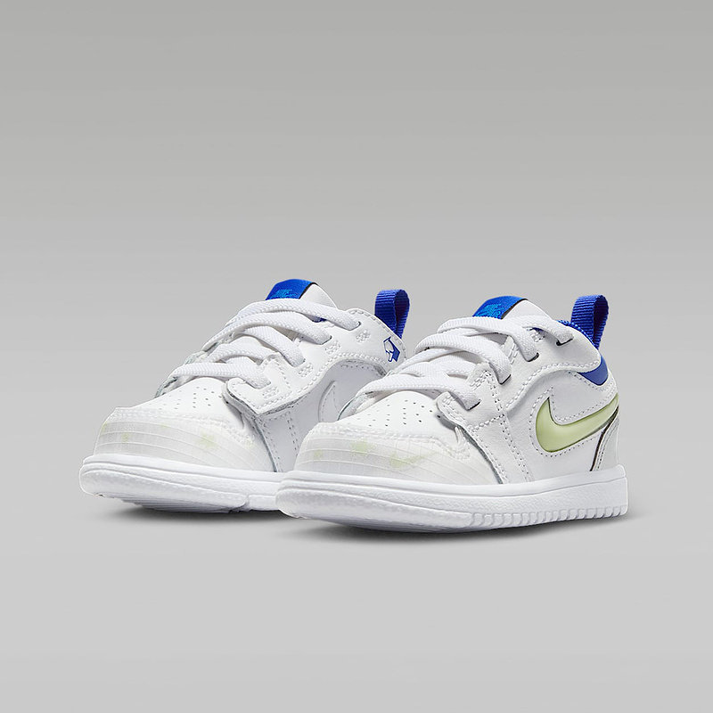 Nike耐克童鞋AJ1 LOW夜光勾子儿童板鞋易穿脱运动鞋HJ9957-100,淘宝优惠券,粉丝福利购,淘宝优惠卷