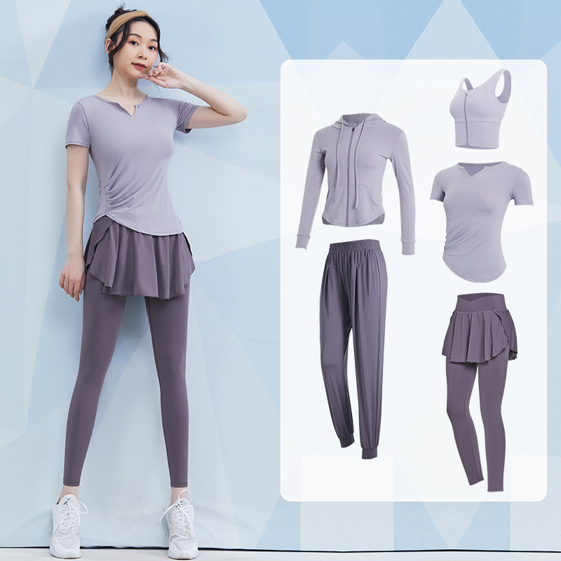 健身服女夏季专业跑步紧身运动服短袖网红气质普拉提训练瑜伽套装,淘宝优惠券,粉丝福利购,淘宝优惠卷