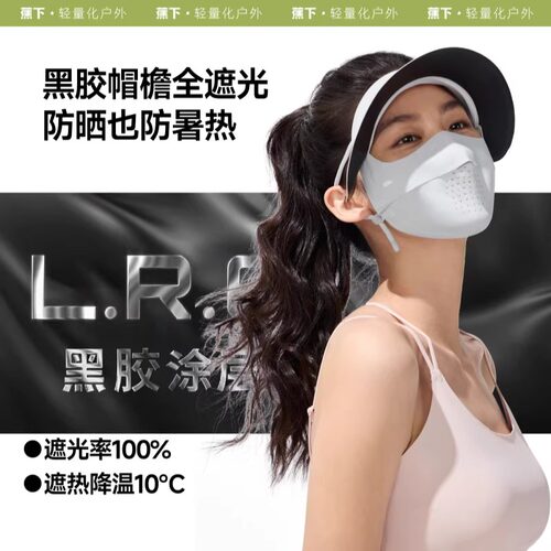 蕉下女士防晒面罩BM583轻薄无痕透气凉感防紫外线口罩脸基尼 - 图0