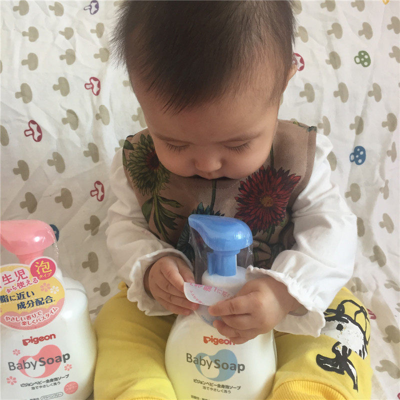 日本贝亲沐浴露进口pigeon洗发沐浴二合一婴儿洗发水500ml泡沫型,淘宝优惠券,粉丝福利购,淘宝优惠卷