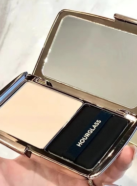 保税 HOURGLASS柔焦饰颜定妆轻雾蜜粉饼持妆 透明色10.5g