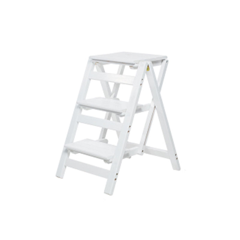 实木家用多功能折叠梯架创意楼梯椅梯凳室内多用移动登高梯小梯子-图3