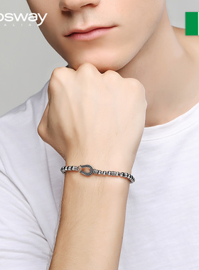 brosway欧美时尚sober男钛钢手链