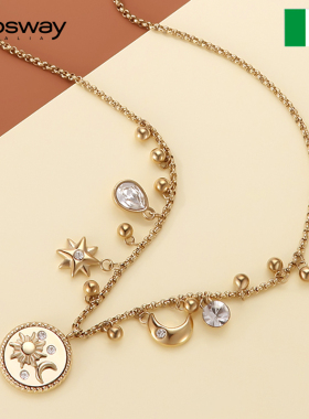 brosway欧美时尚钛钢女项链