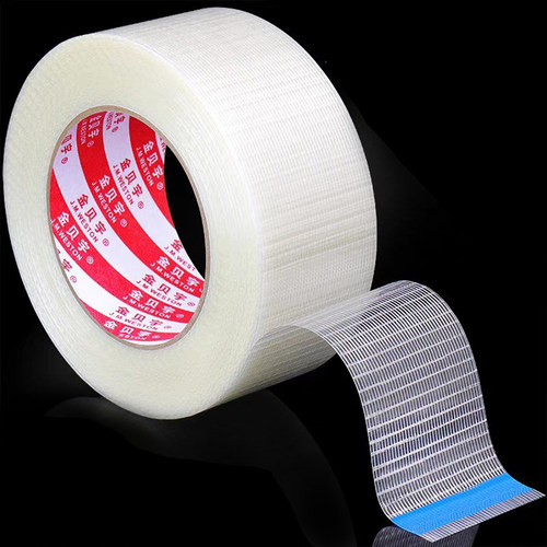 网状强力纤维胶带1cm 2cm 3cm 4cm粘性好 拉力更强 航模 模型专用 - 图0