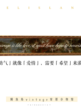 鳗鱼岛欧式字母英文名言长条画