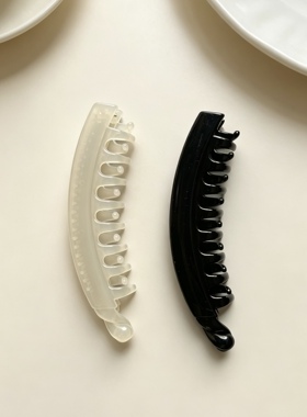简约现代香蕉发夹女高级感马尾扭扭竖夹气质后脑勺显发量夹子头饰
