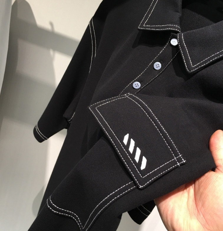 男士POLO衫缉明线大码翻领宽松休闲加肥刺绣短袖T恤保罗潮牌男装,淘宝优惠券,粉丝福利购,淘宝优惠卷