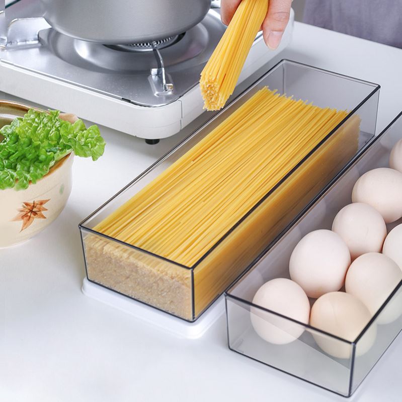 noodle container plastic pasta crisper food sealed box - 图0