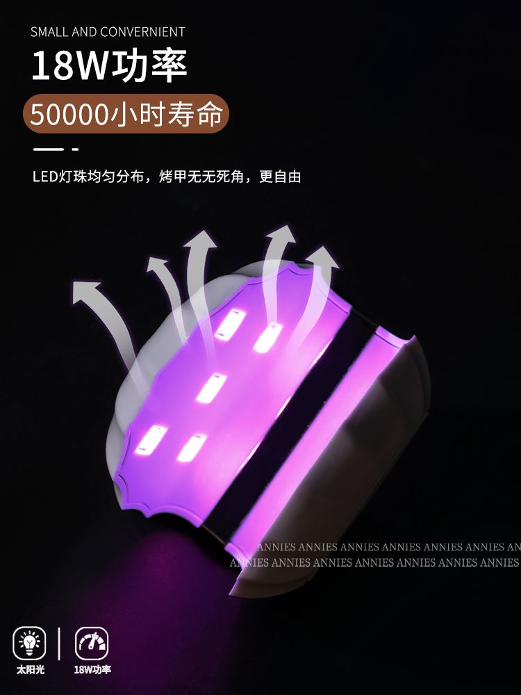 120WNail Dryer UV LED Gel Quick-Drying Nail Lamp Light美甲灯 - 图1