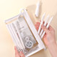 Solid color simple and beautiful college student transparent pen bag