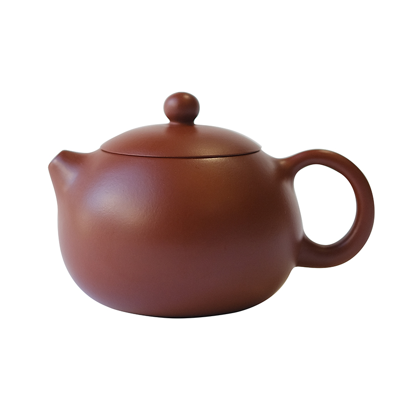 Raw ore vermilion Xishi purple clay teapot 140cc