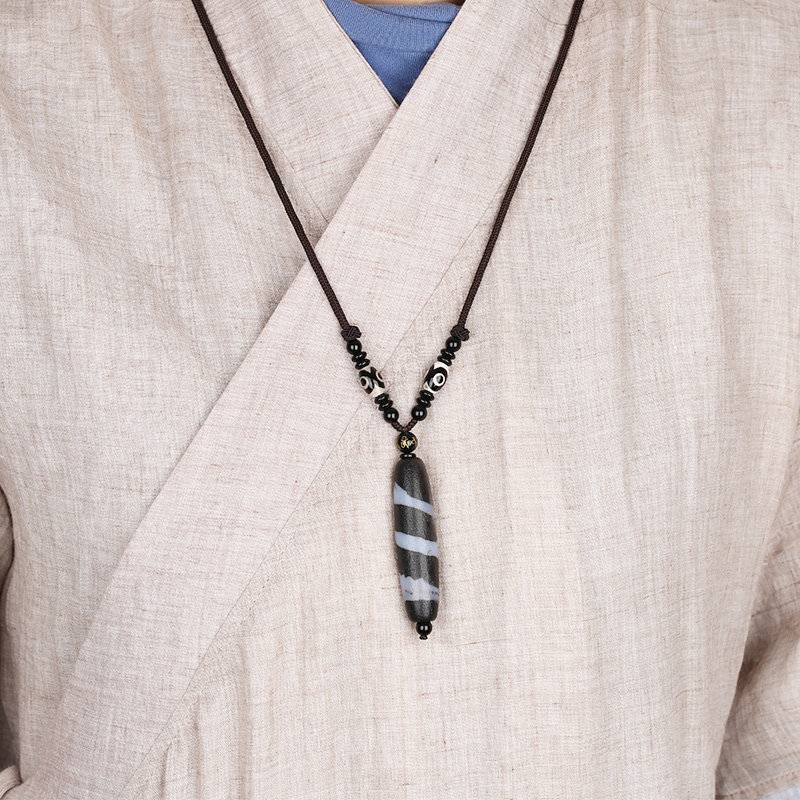 西藏玛瑙真品吊坠男女天然转运珠 凡蝶项坠/吊坠