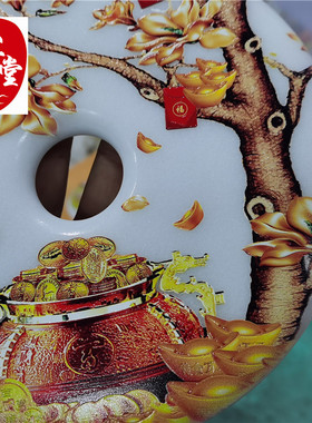 金盆招财进宝玉石原石阿富汗玉和氏璧风水玄关摆件镇宅乔迁开业