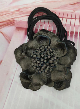 真皮羊皮9公分大花欧美款颈圈
