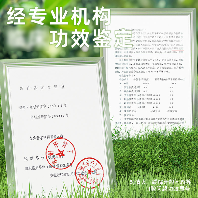 黄芩清火牙齿清洁亮白家庭装*牙膏 黄芩牙膏