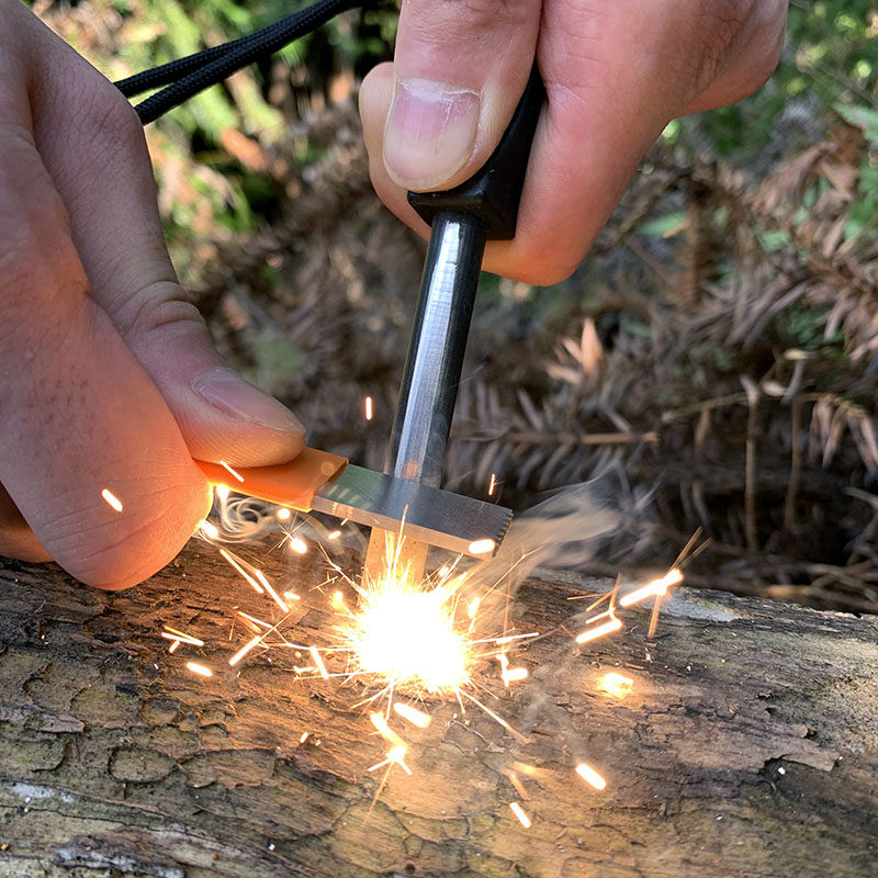 【升级白钢】加粗打火石打火棒野外火石防水荒野求生户外装备,淘宝优惠券,粉丝福利购,淘宝优惠卷
