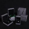 Bihuxingcan natural grade A jadeite ice-planted green gourd ring KBR60826002