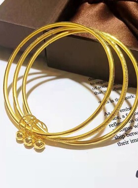 古法黄金色越南沙金手镯