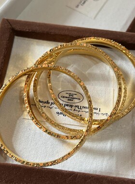 金店同款沙金饰品招财平安手镯