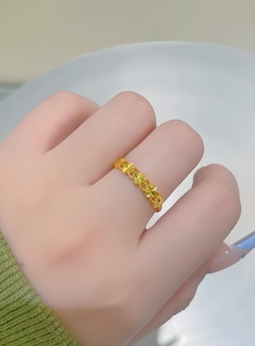 金店同款四叶草戒指女款轻奢