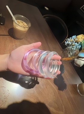 天然水晶紫罗兰手镯女