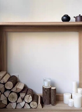 户外木柴原木壁炉木材客厅摆件