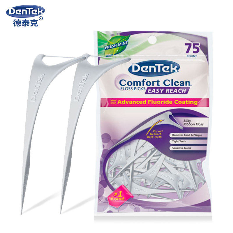德泰克y型牙线后牙专用牙线棒 德泰克牙线/牙线棒