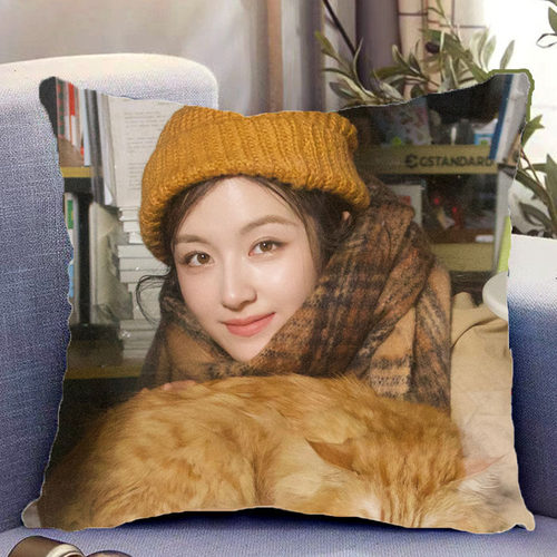 李兰迪周边双面抱枕人物照片同款靠枕靠垫带枕芯枕头套礼物可定制 - 图3