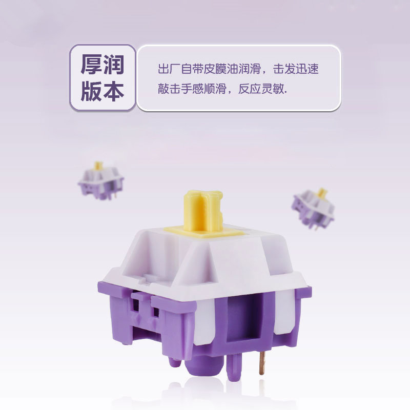 KTT康腾特风信子轴五脚线性轴客制化DIY机械轴体杜邦厚润hifi音 - 图2