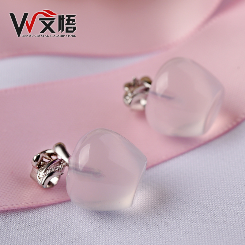 饰品项链配饰情侣礼物项坠 diy 粉水晶小苹果吊坠女粉晶芙蓉晶 文悟 饰品项链配饰情侣礼物项坠 diy 粉水晶小苹果吊坠女粉晶芙蓉晶 文悟