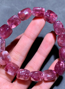 天然祖母晶随形手串云母质玉水晶