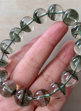 天然幽灵水晶手链饰品手串情侣女