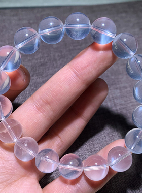 天然月光奶白晶手链送礼物男女生