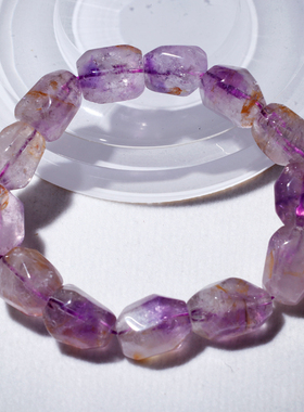 天然超七随形刻面手链聚宝盆礼物