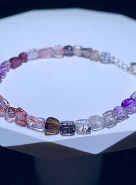 天然超七随形单圈手链水晶饰品