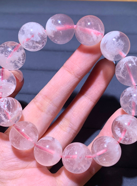 天然雪花幽灵单圈手链饰品礼物女