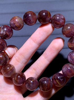天然极光水晶手串Auralite23玫瑰
