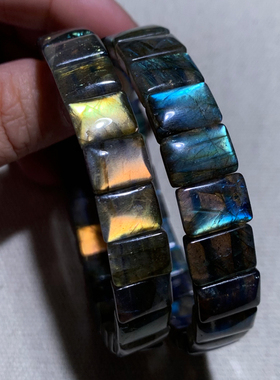 天然拉长石手排手串饰品礼物情侣