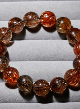 天然顺发黑金超单圈手链情侣礼物